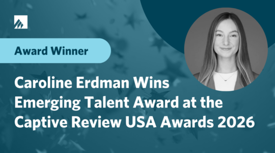 Caroline Erdman Wins Emerging Talent Award at the Captive Review USA Awards 2026